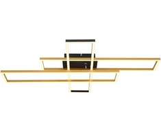 Lubinis šviestuvas Lubinis LED šviestuvas GLOBO DAKARI, 40W,3000K,4230lm,matinės juodos/aukso sp, 9,5x60x80cm