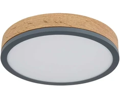 Lubinis šviestuvas Lubinis LED šviestuvas GLOBO Doro, 12W, 3000K, 1600lm, medžio sp., ø30 x 8,5 cm