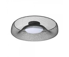 Lubinis šviestuvas 18,5W LED paviršinis šviestuvas MESH, juodas, 3000K