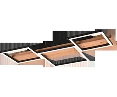 Lubinis šviestuvas Lubinis LED šviestuvas TRIO Harper, 30W, 3000K, 4000lm, juodos/medžio sp., 65 x 34 x 7 cm