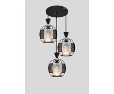 Lubinis šviestuvas BALTIK GAISMA GH90785/3 BK, E27, 3 x 60 W, Ø42 x 85 cm