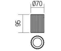 Bikuvalt Lubinis šviestuvas DELPHI, GU10, juodas, 01-2555