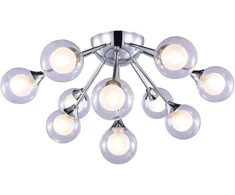 Lubinis šviestuvas G. LUX Chrome, 10 x G9, chromo spalvos