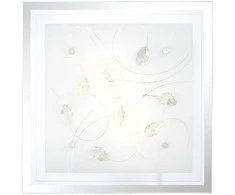 Lubinis šviestuvas GLOBO Jasmina, 2 x E27, 40W, su stiklu, chromo sp., 33,5 x 33,5 x 8,5cm