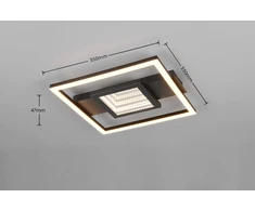 Lubinis šviestuvas Lubinis LED šviestuvas REALITY WHEELER R64801932, 16W, 3000K, 2000lm, 3D, 35x33x5cm