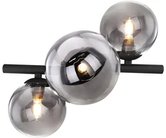 Lubinis šviestuvas Lubinis LED šviestuvas GLOBO Riha, 3xG9, 3,5W, 3000K, 350lm, sidab/juodos sp., 20,8x28,3cm