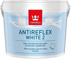 Lubų dažai TIKKURILA ANTI REFLEX Baltas 2, visiškai matiniai, baltos sp., 3 l