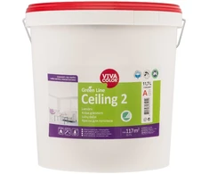 Lubų dažai VIVACOLOR Žalias LINE CEILING 2, matiniai, baltos sp., A bazė, 11,7 l