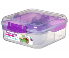 Lunch konteineris Bento Cube 1,25l SISTEMA bez BPA violetinė