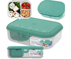 LunchBOX MyBrunch City 1220ml + MySnack 400ml MAKAMAKA žalia
