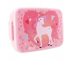 LUNCHBOX ŚNIADANIÓWKA JEDNOROŻEC SERCA RÓŻOWE UNICORN HEART Rožinis PRET