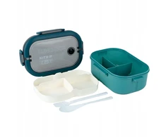 Lunchbox su przegródkami 3 komorowy śniadaniówka ze sztućcami 1200ml KITE