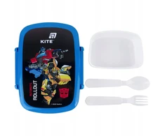 Lunchbox ze sztućcami dla chłopców 750 ml do szkoły Transformers Kite