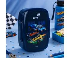 Lunchbox ze sztućcami dla chłopców Hot Wheels su wyposażeniem 750 ml Kite