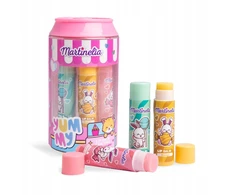 Lūpų balzamų rinkinys vaikams Martinelia Yummy Can Trio, 3x4 g