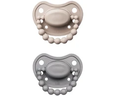 LUU Kids padėties nustatymo smėlio audros ir gražaus pilko čiulptuko rinkinys 0-3m