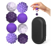 Luxma MAGNETINIAI ANTISRESO SILIKONINIAI KAMULIUKAI RELAX FUN Violetinė 8 vnt.