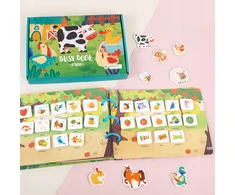 Luxma Montessori knyga Velcro farm DIY Edukacinis ir kūrybinis vaikams