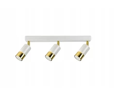 Lubinis šviestuvas Luxolar Lampa Sufitowa SPOT Tuby Metal Balta Złot LED GU10