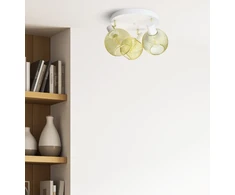 Luxolar Lampa Sufitowa Żyrandol Plafon Gold Globe 488-EG3 LED 3xE27 LED Ruchome