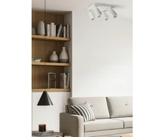 Luxolar Lampa Sufitowa Żyrandol Plafon Tuby Metal SPOT AG4 LED 4xGU10 Balta