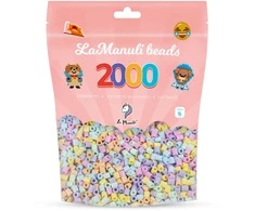Lyginimo karoliukai 2000 PASTEL La Manuli karoliukai 5mm atsarginis rinkinys