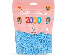 Lyginimo karoliukai 2000 ŠVIESI MĖLYNA La Manuli karoliukai 5mm rinkinys