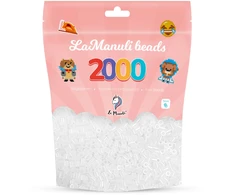 Lyginimo karoliukai 2000 TRANSPARENT Milky Beads La Manuli 5mm