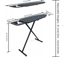 LYGINIMO LENTA 91X31CM SULANKSTAMAS REGULIUOJAMAS METALAS Juodas LENGVAS