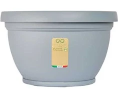 Maceflor Gėlių vazonas Lipari Ø27.5cm H16cm plastikinis/šv.pilkas
