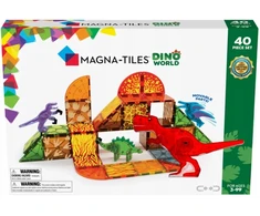 „Magna-Tiles“ – Dinozaurų pasaulis, 40 dalių rinkinys (90232)