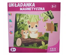 MAGNETINĖ DĖLŪNĖ MIŠKO GYVŪNAI QBI VAIKAMS LOGINĖ DOVANA