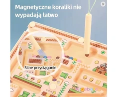 MAGNETINĖ LENTA LABIRINTINIAI KAMULIAI NUMERIAI MONTESSORI RŪŠIUOJAS VAIKAMS