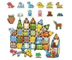 Magnetinės kaladėlės Click4toys, įvairių spalvų