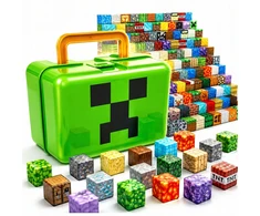 Magnetinės plytos PIXEL BOCKS BIG SET 100 Elements Figūros Lagaminas
