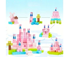 MAGNETINIAI BLOKAI 213 EL CASTLE MERGAITĖS KONSTRUKCIJOS KUBAS