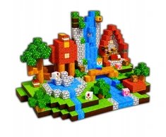 MAGNETINIAI BLOKAI 3D PIXEL CUBES 150 EL SET BOX DOVANŲ KLUOKAI
