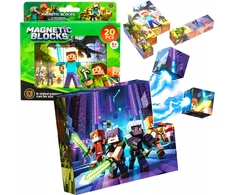 BIGTOYS MAGNETINIAI BLOKAI PAKSELIAI MAGNETINIAI BLOKAI STATYBINIAI 20 EL.