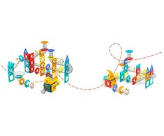 Magnetiniai kaladėlės Dinozaurai su čiuožykla RK-764 Ricokids