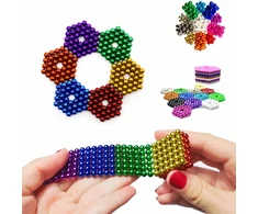 MAGNETINIAI KAMULIUKAI 1000 VNT 3MM VAVORYKŠTĖS SPALVOTI DOVANŲ KAMULIAI