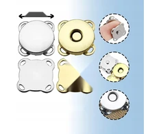 MAGNETINIAI MYGTUKAI 20 PORŲ 14 MM SIUVIMO SLĖGIO METALO PRIEDAI