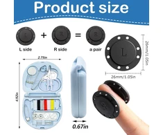 MAGNETINIAI MYGTUKAI 6 POROS 26 MM APVALIOJO UŽDARYMO SLĖGIO SUSIUVIMO DRABUŽIAI