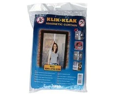 Kiti Magnetinis durų tinklelis nuo uodų baltas 100 cm x 210/220 cm 2 dal.