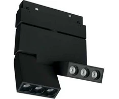 Magnetinis LED bėgelių šviestuvas DPM MTL-SPRL2-6W-B, 6 W, 4000 K, 480 lm, juodos sp.