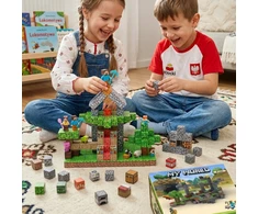 Magnetinių blokelių VAIKŲ kubelių rinkinys 3D+200+ žmonių dovanų DĖŽUTĖ