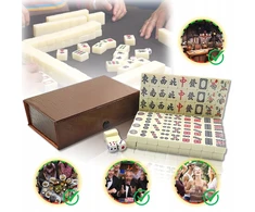 MAHJONG medinis žaidimas CHINESE BOARD CLASSIC kauliukų rinkinys x146