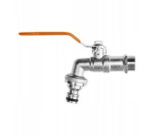 Maišytuvo rutulinis ventilis 1/2 ŽALVARIS + nipelis GKK0412