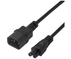 Maitinimo kabelis DELTACO IEC C14 - IEC C5, 5m, juodas / 1902271