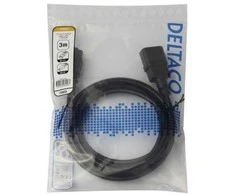 Maitinimo kabelis DELTACO IEC C14 - IEC C5, 3m, juodas / 1902270