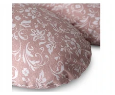 CebaBaby maitinimo pagalvė dżersej multi rožinė gėlės W-880-000-827